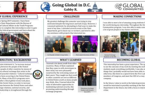 Global Experience - Global-Oriented Internship Capstone Poster